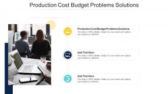 Production Cost Budget Problems Solutions In Powerpoint And Google Slides Cpb