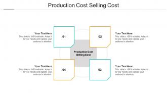 Production cost selling cost ppt powerpoint presentation file slide download cpb