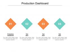 Production dashboard ppt powerpoint presentation summary files cpb