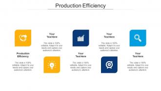 Production efficiency ppt powerpoint presentation infographics diagrams cpb