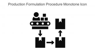 Production Formulation Procedure Monotone Icon In Powerpoint Pptx Png And Editable Eps Format