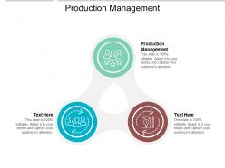 Production management ppt powerpoint presentation visual aids diagrams cpb
