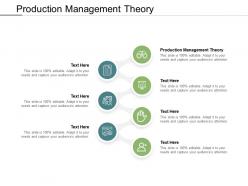 Production management theory ppt powerpoint presentation ideas slides cpb