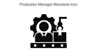 Production Manager Monotone Icon In Powerpoint Pptx Png And Editable Eps Format