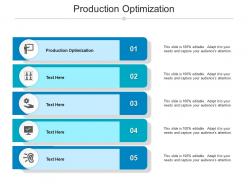Production optimization ppt powerpoint presentation infographics display cpb