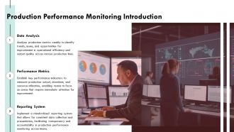 Production Performance Monitoring Weekly Reporting PPT Structure AT Downloadable Template