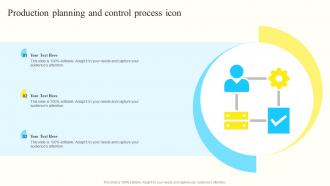 Production Planning And Control Process Icon
