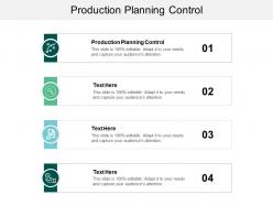 Production planning control ppt powerpoint presentation design templates cpb