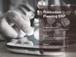 Production planning erp ppt powerpoint presentation icon summary cpb