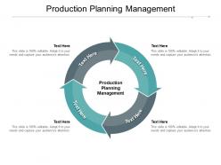 Production planning management ppt powerpoint presentation show example cpb
