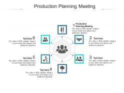 Production planning meeting ppt powerpoint presentation professional portfolio cpb