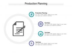 Production Planning Ppt Powerpoint Presentation Styles Clipart Images Cpb