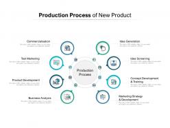 Production process of new product
