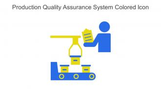 Production Quality Assurance System Colored Icon In Powerpoint Pptx Png And Editable Eps Format