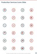 Production Services Icons Slide One Pager Sample Example Document