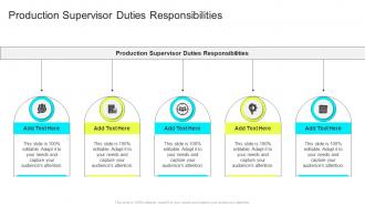Production Supervisor Duties Responsibilities In Powerpoint And Google Slides Cpb