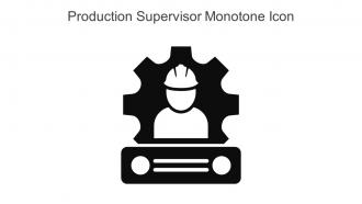 Production Supervisor Monotone Icon In Powerpoint Pptx Png And Editable Eps Format