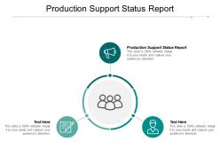 Production support status report ppt powerpoint presentation gallery introduction cpb