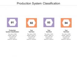 Production system classification ppt powerpoint presentation layouts templates cpb