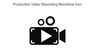 Production Video Recording Monotone Icon In Powerpoint Pptx Png And Editable Eps Format
