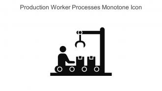 Production Worker Processes Monotone Icon In Powerpoint Pptx Png And Editable Eps Format