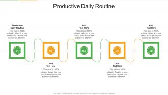 Productive Daily Routine In Powerpoint And Google Slides Cpb