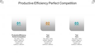 Productive efficiency perfect competition ppt powerpoint presentation styles ideas cpb