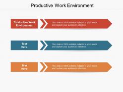 Productive work environment ppt powerpoint presentation portfolio images cpb