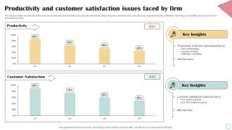 Productivity And Customer Satisfaction Issues Faced Business Operational Efficiency Strategy SS V