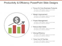 Productivity And Efficiency Powerpoint Slide Designs