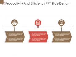 Productivity and efficiency ppt slide design