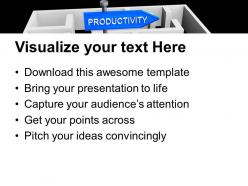 Productivity concept with labyrinth marketing powerpoint templates ppt themes and graphics 0313