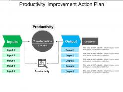 Productivity improvement action plan 1 sample of ppt