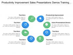 Productivity improvement sales presentations demos training sales people