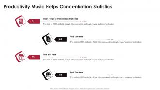 Productivity Music Helps Concentration Statistics In Powerpoint And Google Slides Cpb