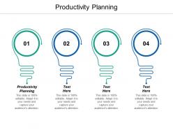 Productivity planning ppt powerpoint presentation model graphics cpb