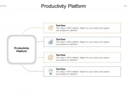 Productivity platform ppt powerpoint presentation summary graphics example cpb