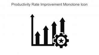 Productivity Rate Improvement Monotone Icon In Powerpoint Pptx Png And Editable Eps Format