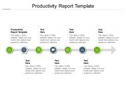 Productivity report template ppt powerpoint presentation outline shapes cpb