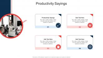 Productivity Sayings In Powerpoint And Google Slides Cpb