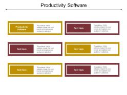 Productivity software ppt powerpoint presentation summary show cpb