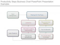 Productivity steps business chart powerpoint presentation examples