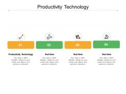 Productivity technology ppt powerpoint presentation infographics diagrams cpb