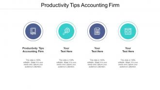 Productivity tips accounting firm ppt powerpoint presentation visual aids icon cpb