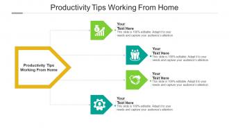 Productivity tips working from home ppt powerpoint presentation inspiration icons cpb