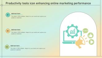 Productivity Tools Icon Enhancing Online Marketing Performance