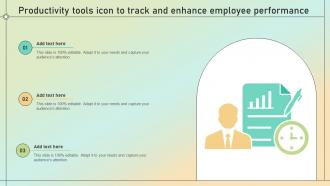 Productivity Tools Icon To Track And Enhance Employee Performance