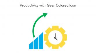 Productivity With Gear Colored Icon In Powerpoint Pptx Png And Editable Eps Format
