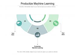 Productize machine learning ppt powerpoint presentation inspiration good cpb