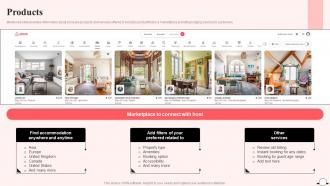 Products Airbnb Company Profile Ppt Information CP SS